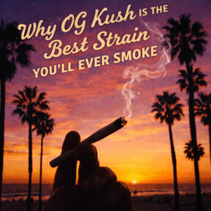 Why OG Kush is the best strain you&rsquo;ll ever smoke, iconic sunset scene representing classic West Coast cannabis culture