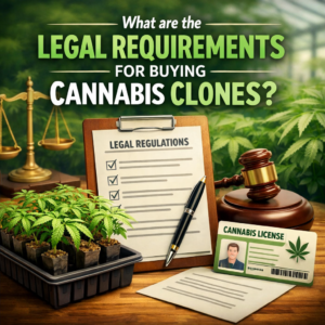 What are the legal requirements for buying cannabis clones?