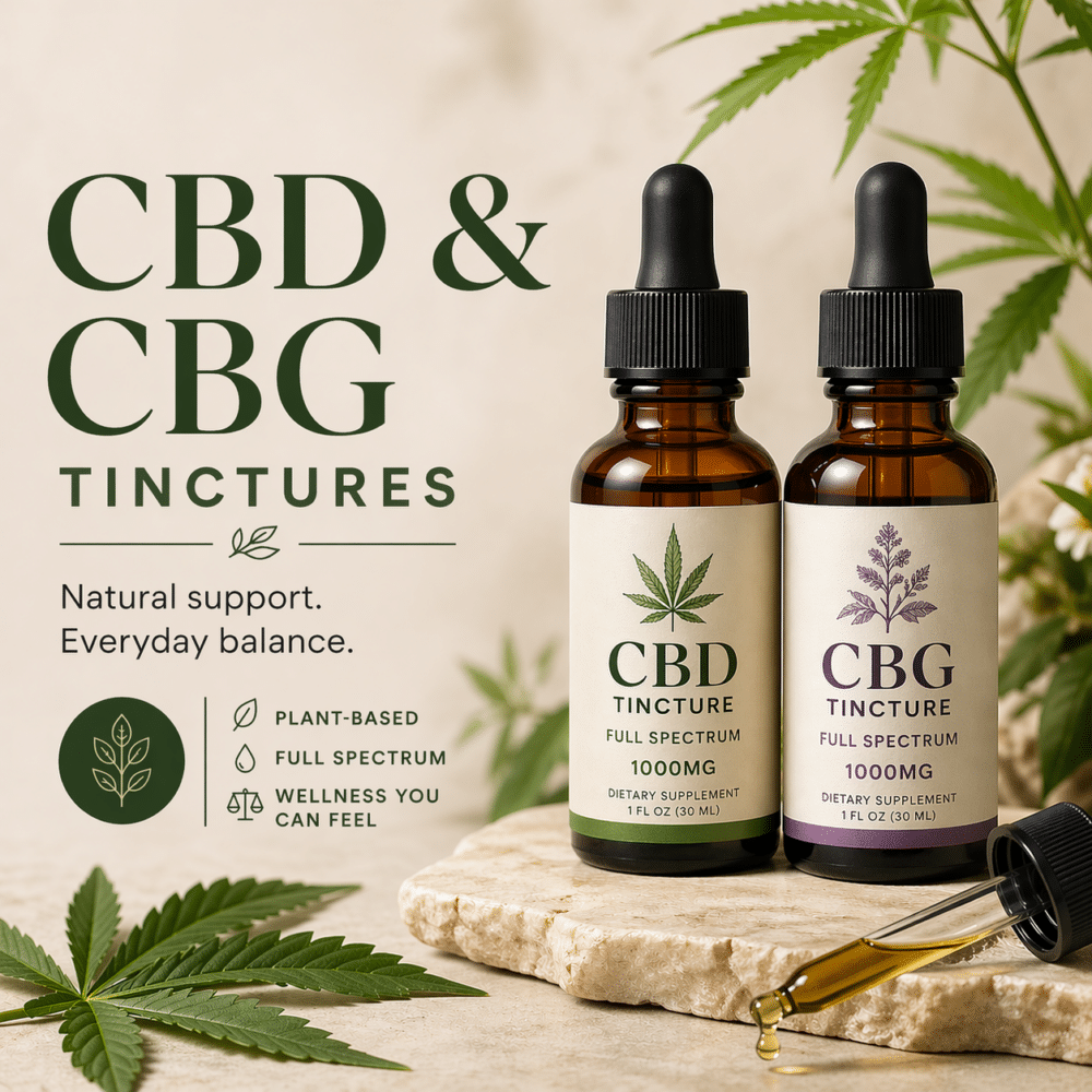 CBD+CBG Tincture for Daily Wellness
