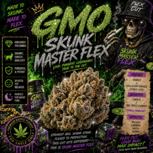 GMO strain Skunkmasterflex cut