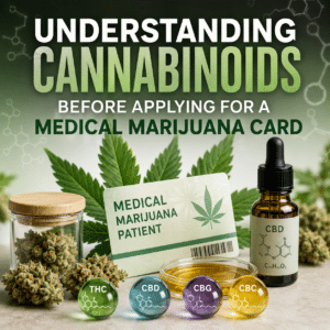 Understanding cannabinoids before applying for a medical marijuana card - THC, CBD, CBG and CBC with a medical marijuana patient card